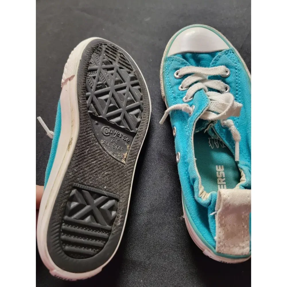 AQUA CONVERSE SLIP ON SNEAKERS-SIZE 13 Kids Toddler